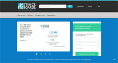 Desktop Screenshot of ethicsandboards.com