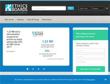Tablet Screenshot of ethicsandboards.com